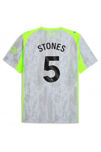 Manchester City John Stones #5 Jalkapallovaatteet Kolmaspaita 2025-26 Lyhythihainen
